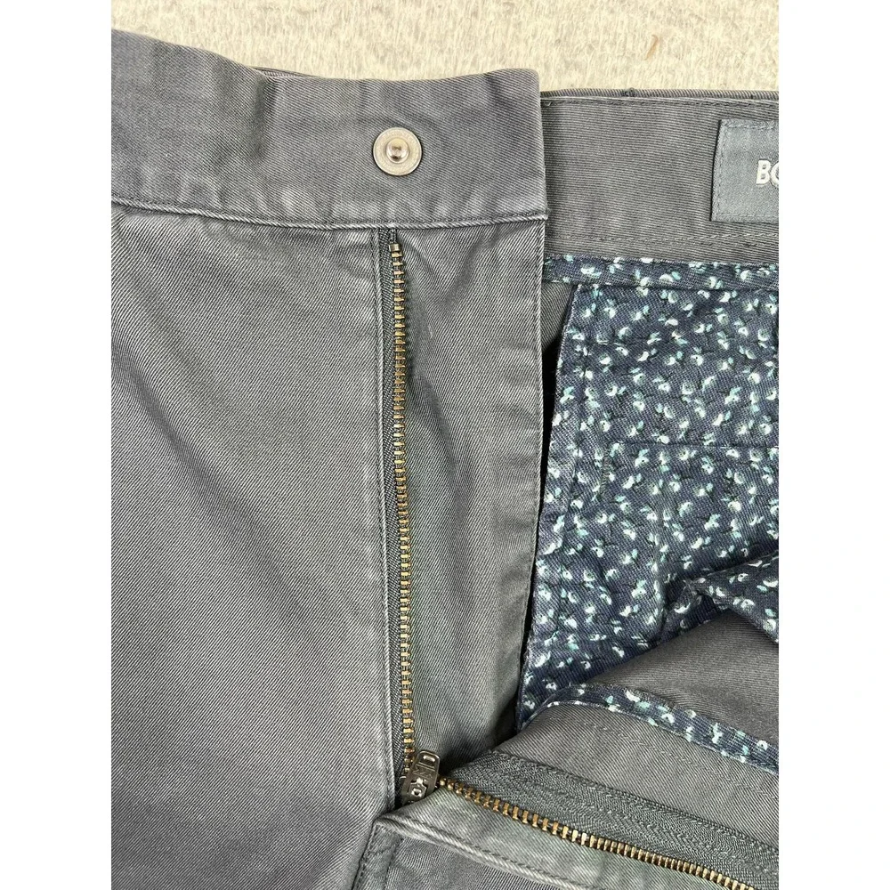 Bonobos Pants Mens 34x30 Gray Straight Fit Chino Flat Front Zip Fly Cotton Twill